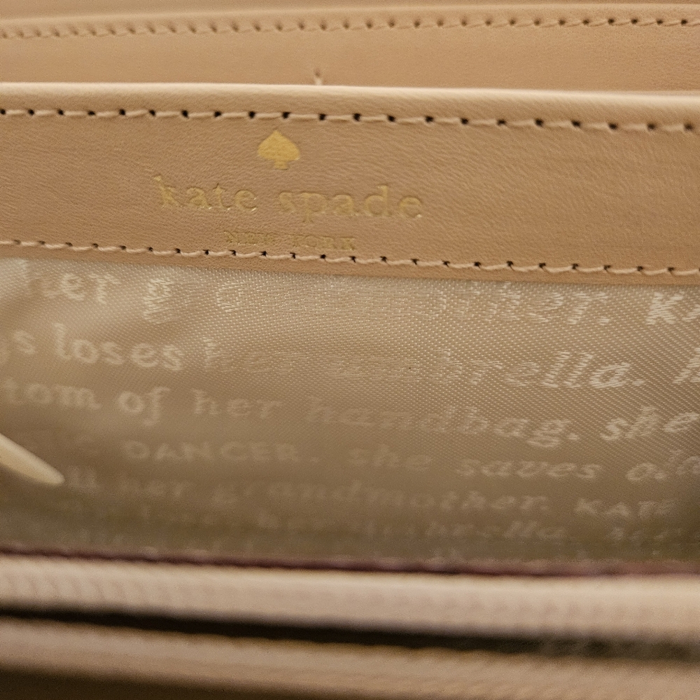 Kate Spade Francis Toucan Multi Linen/jute White & Red Tote With Matching Wallet - Picture 10 of 16
